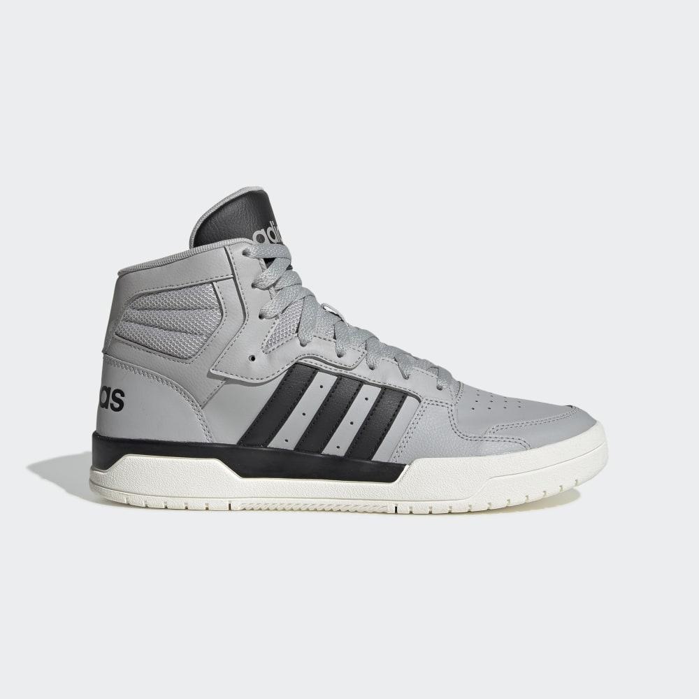 Adidas Men's Entrap Mid Basketball Shoes Grey/Black/White Ireland EG4309